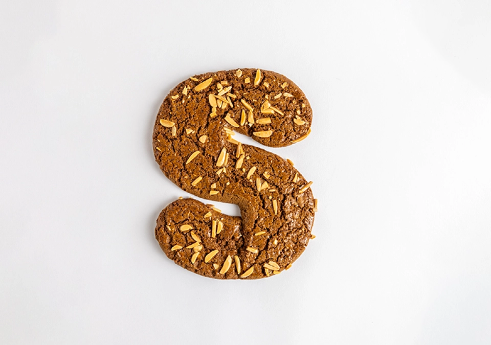 Sinterklaas letter amandel schaafsel<br />